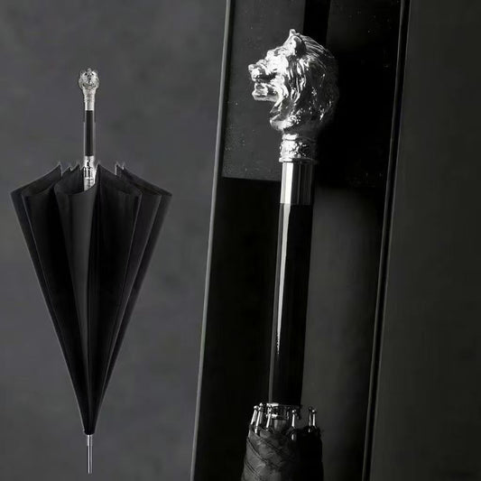 Classic Artistic Outdoor Umbrella-Horse Head Eagle Head Skull Design Personalized 190T Nylon Gift Umbrella for Sunny Sunscreen