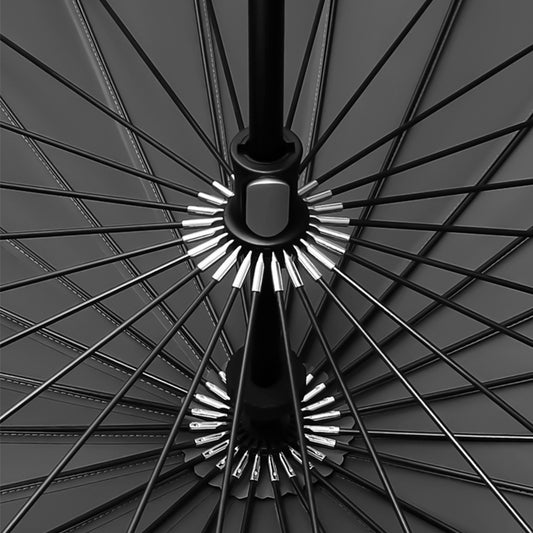 Manual Open Stick Umbrella with Strong Shaft Frame Windproof Big Size Classic Waterproof Straight Umbrella 25inch 24k