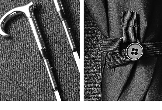 Luxury stick umbrella with cane with fashion design umbrella