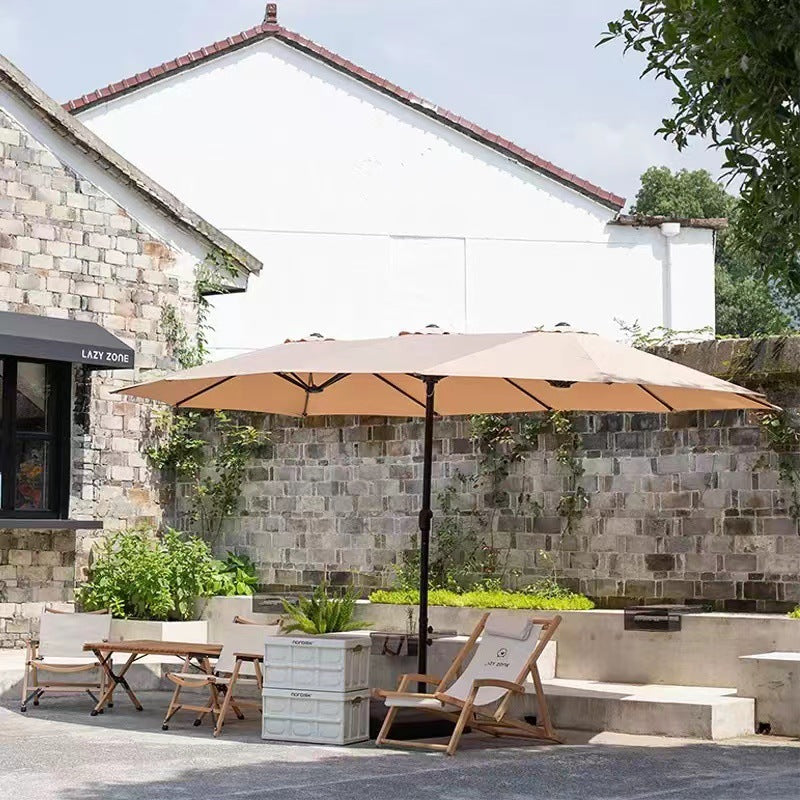 Outdoor Parasol Terrace Villa Garden Centre Column Umbrella Coffee Shop Milk Tea Shop Commercial Parasol Stalls Umbrellas