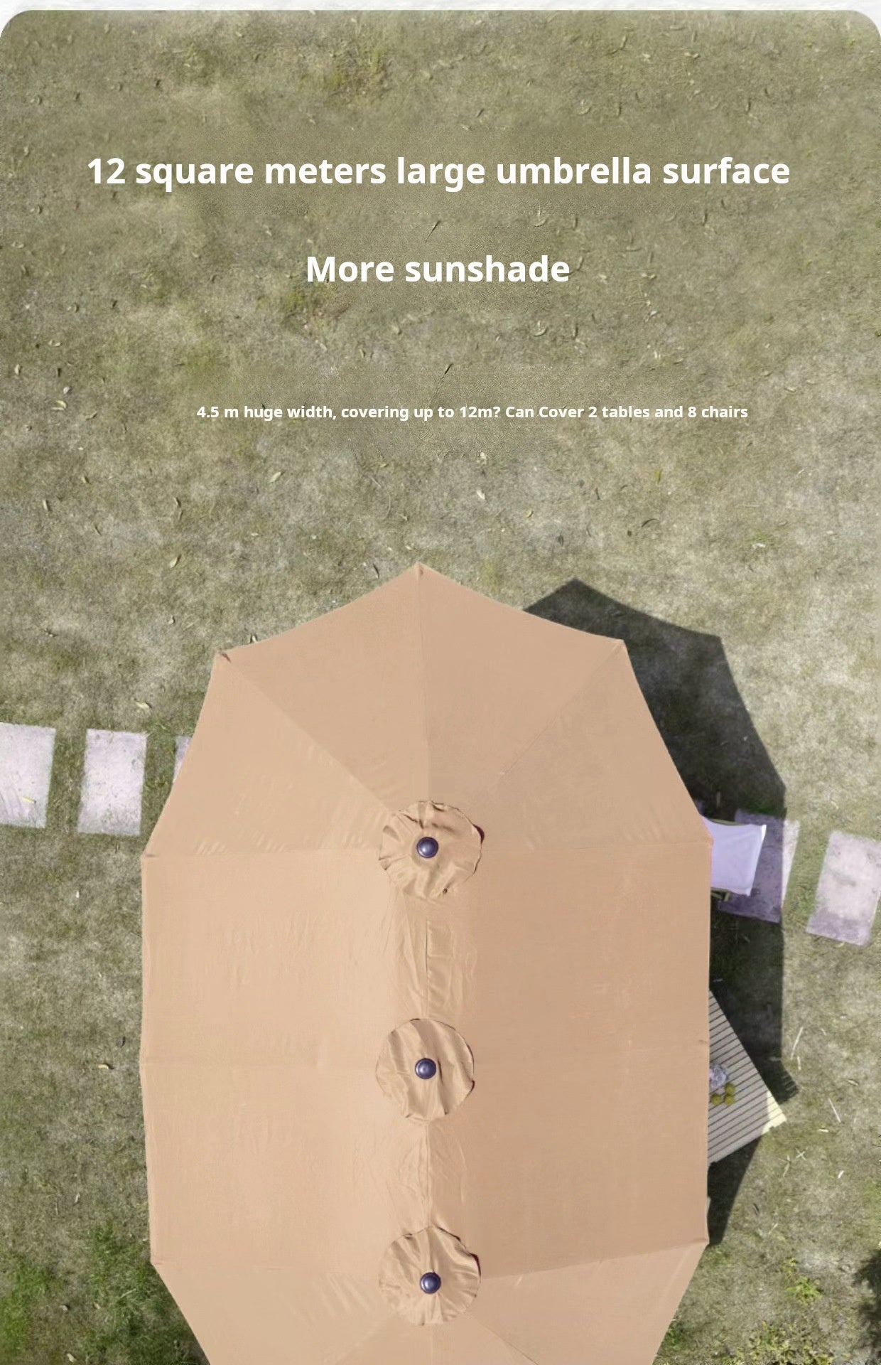 Outdoor Parasol Terrace Villa Garden Centre Column Umbrella Coffee Shop Milk Tea Shop Commercial Parasol Stalls Umbrellas