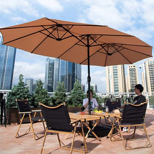 Outdoor Parasol Terrace Villa Garden Centre Column Umbrella Coffee Shop Milk Tea Shop Commercial Parasol Stalls Umbrellas