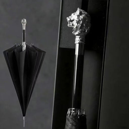 Classic Artistic Outdoor Umbrella-Horse Head Eagle Head Skull Design Personalized 190T Nylon Gift Umbrella for Sunny Sunscreen