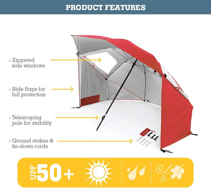 Umbrella for Camping Fishing Beach and Sports Events Sunshade Folding Waterproof Tent