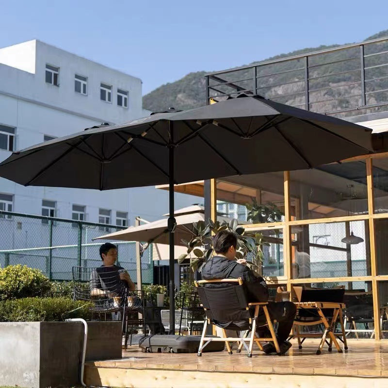 Outdoor Parasol Terrace Villa Garden Centre Column Umbrella Coffee Shop Milk Tea Shop Commercial Parasol Stalls Umbrellas