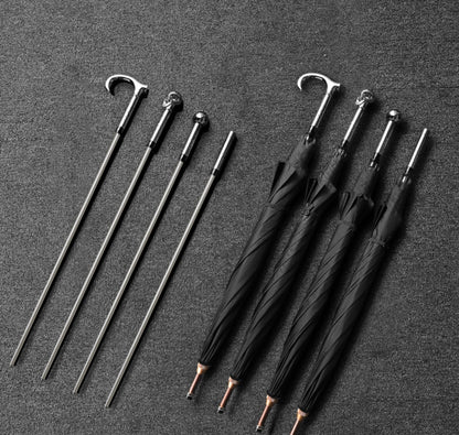 Luxury stick umbrella with cane with fashion design umbrella