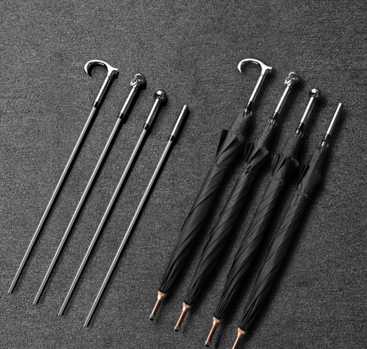 Luxury stick umbrella with cane with fashion design umbrella
