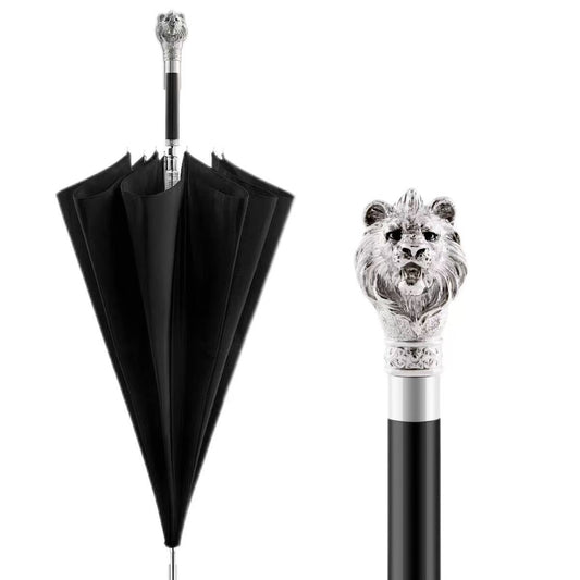 Classic Artistic Outdoor Umbrella-Horse Head Eagle Head Skull Design Personalized 190T Nylon Gift Umbrella for Sunny Sunscreen